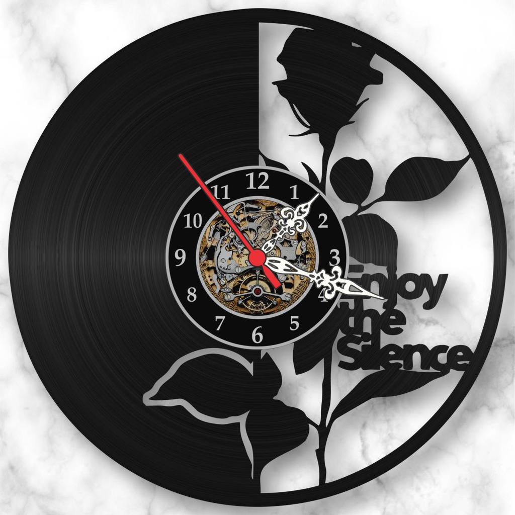 ENJOY THE SILENCE vinyl record clock 