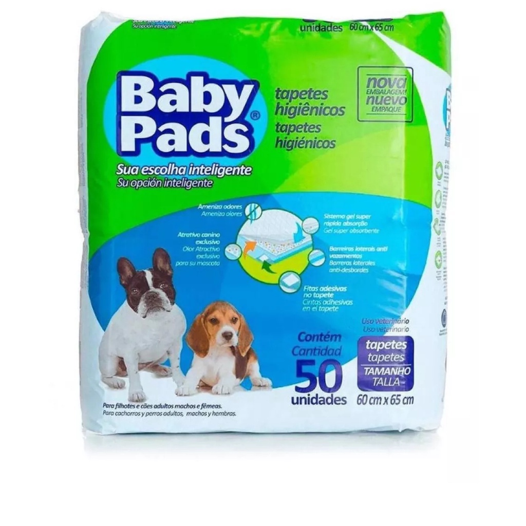 Tapete Higiênico Com 50 Unidades Petix Baby Pads | Shopee Brasil