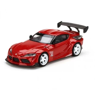 Mini GT MGT00265-R 265 1/64 HKS TOYOTA GR SUPRA RENAISSANCE Escala Vermelha RHD DIECAST Carro Modelo
