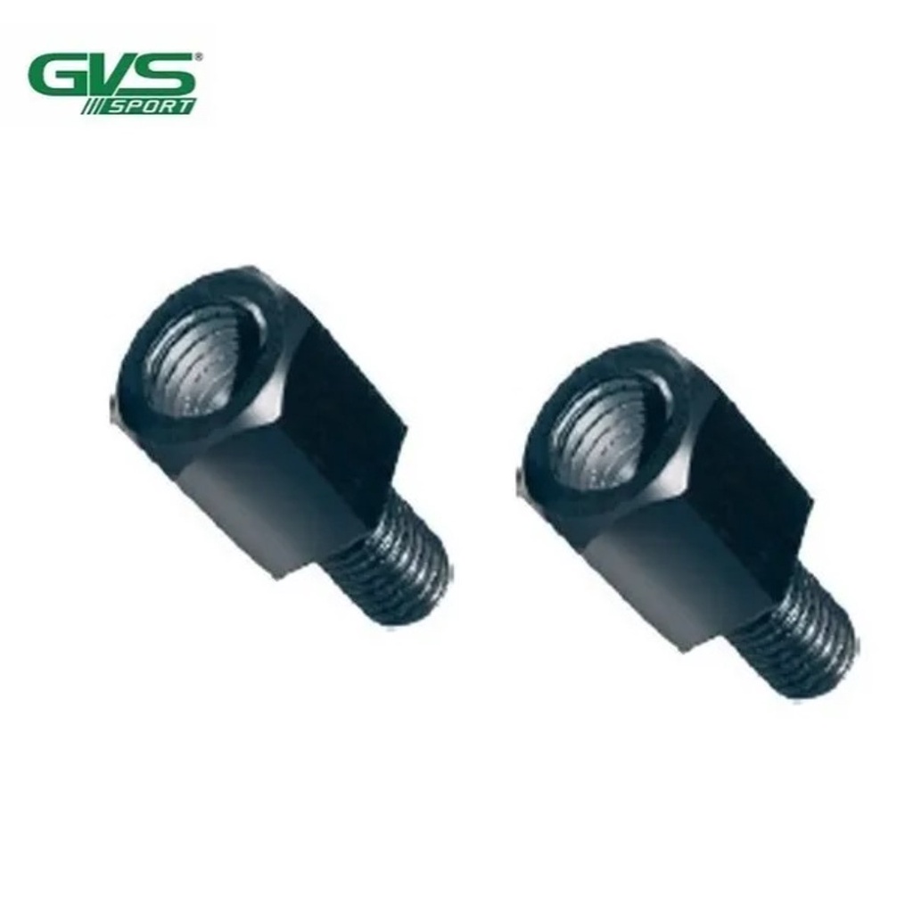 Adaptador M8 para M10 Rosca Direita Original GVS Para Espelho Retrovisor Moto Par 2 Unidades