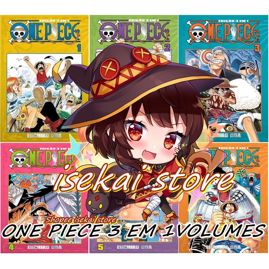 One Piece 3 em 1 Volumes