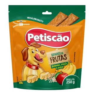 Bifinho Mastigavel Petiscao De Banana Maca e Aveia 250g