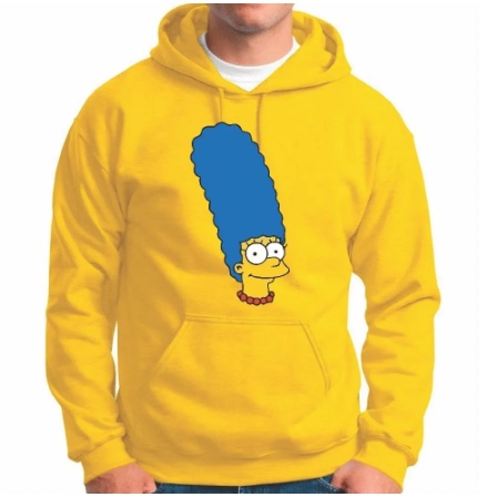 Moletom Canguru Unissex Blusa Bart Simpsons Triste (, P) em