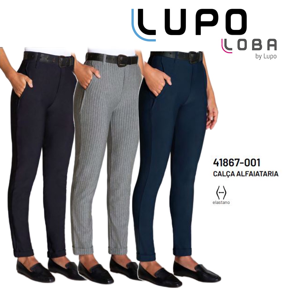 Calça alfaiataria cheap lupo preta