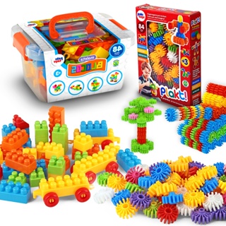 Brinquedo De Montar Encaixe Blocos Plakt 100 Peças Com Maleta Novidade Para  Criança Bloquinhos De Montar Criativo Educativo Brinquedo Pecinhas De Montar  Colorido Presente…