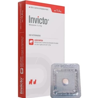 Antipulgas Invicto 11,4mg com 1 Comprimido
