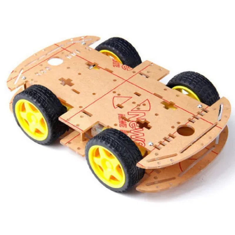 Kit Chassis 4wd Robô para Arduino rodas e motores | Shopee Brasil
