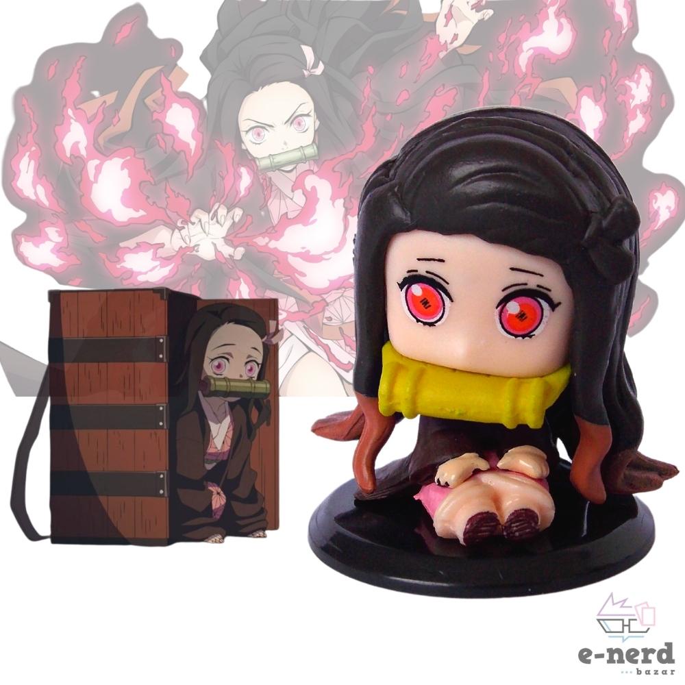 Boneco Figure para coleção Nezuko Kamado Anime Kimetsu no Yaiba