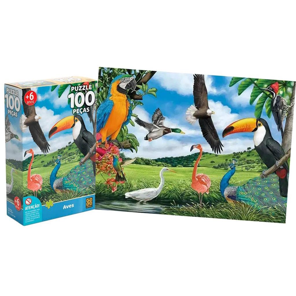 Pássaros - Quebra-cabeça - 1000 peças, Toyster Brinquedos, Multicor