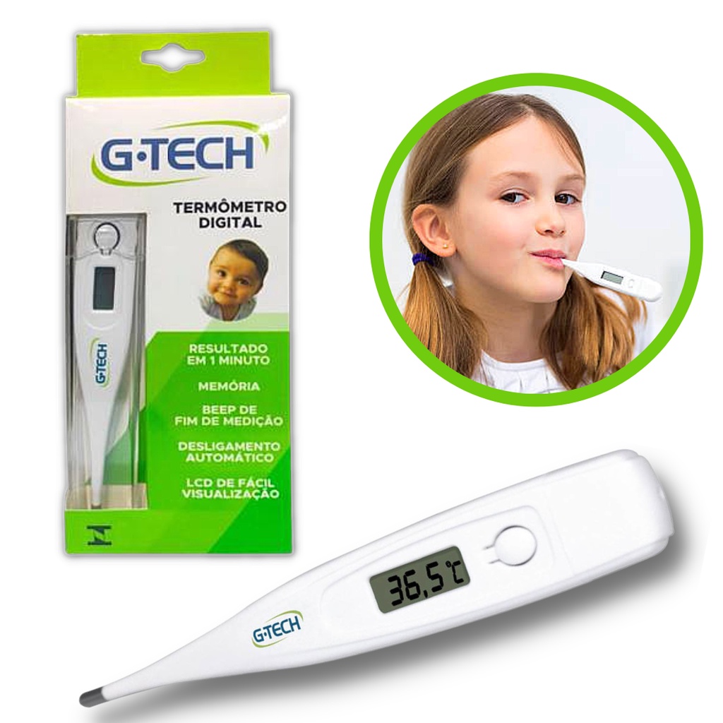 Termometro Digital Gtech Termômetro Digital Clínico Termometro Digital ...