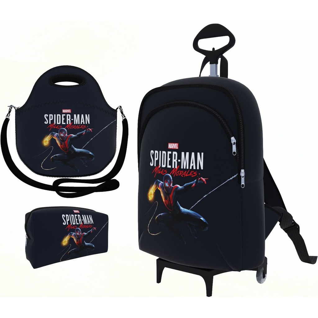 Bolsa Escolar ROTH Marvel Spiderman Miles Morales, 22 Cm, Cierre De Tul