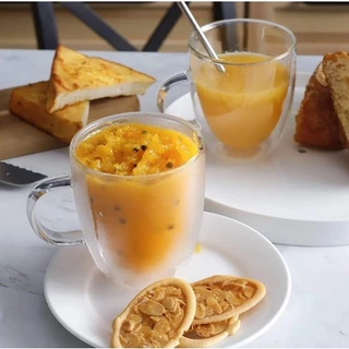 Xícara Para Café E Chá Dupla Parede De Vidro Borossilicato UZ