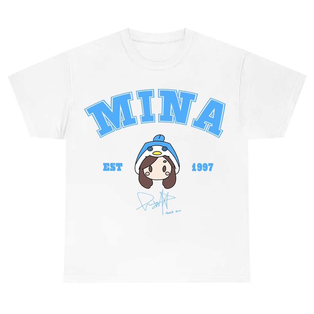 Camiseta T-shirt Unissex Algodão Mina Twice Fofa Kpop | Shopee Brasil