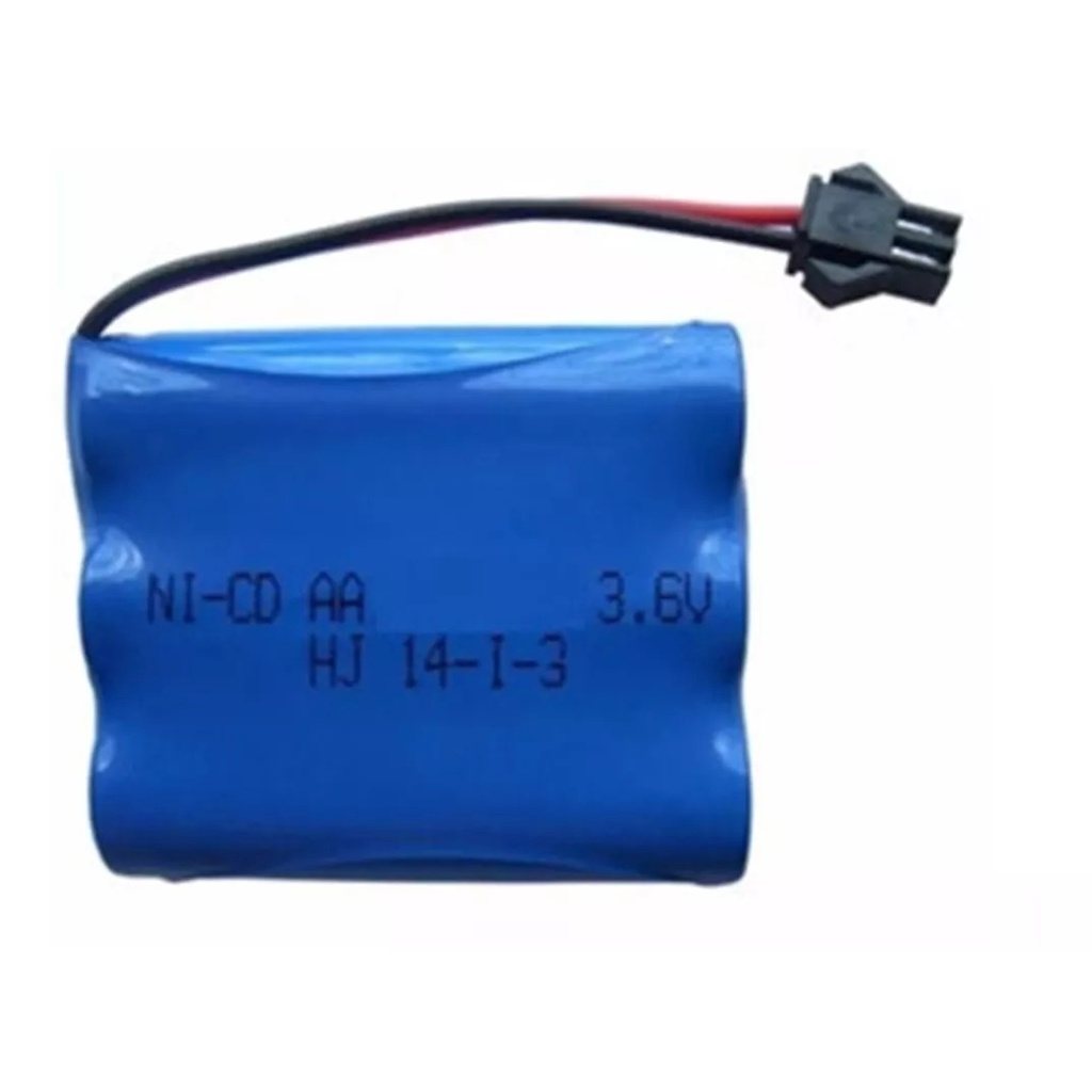 Bateria Ni-cd Aa 500mah 3.6v P/ Carrinhos De Controle Remoto CONECTOR SMP02