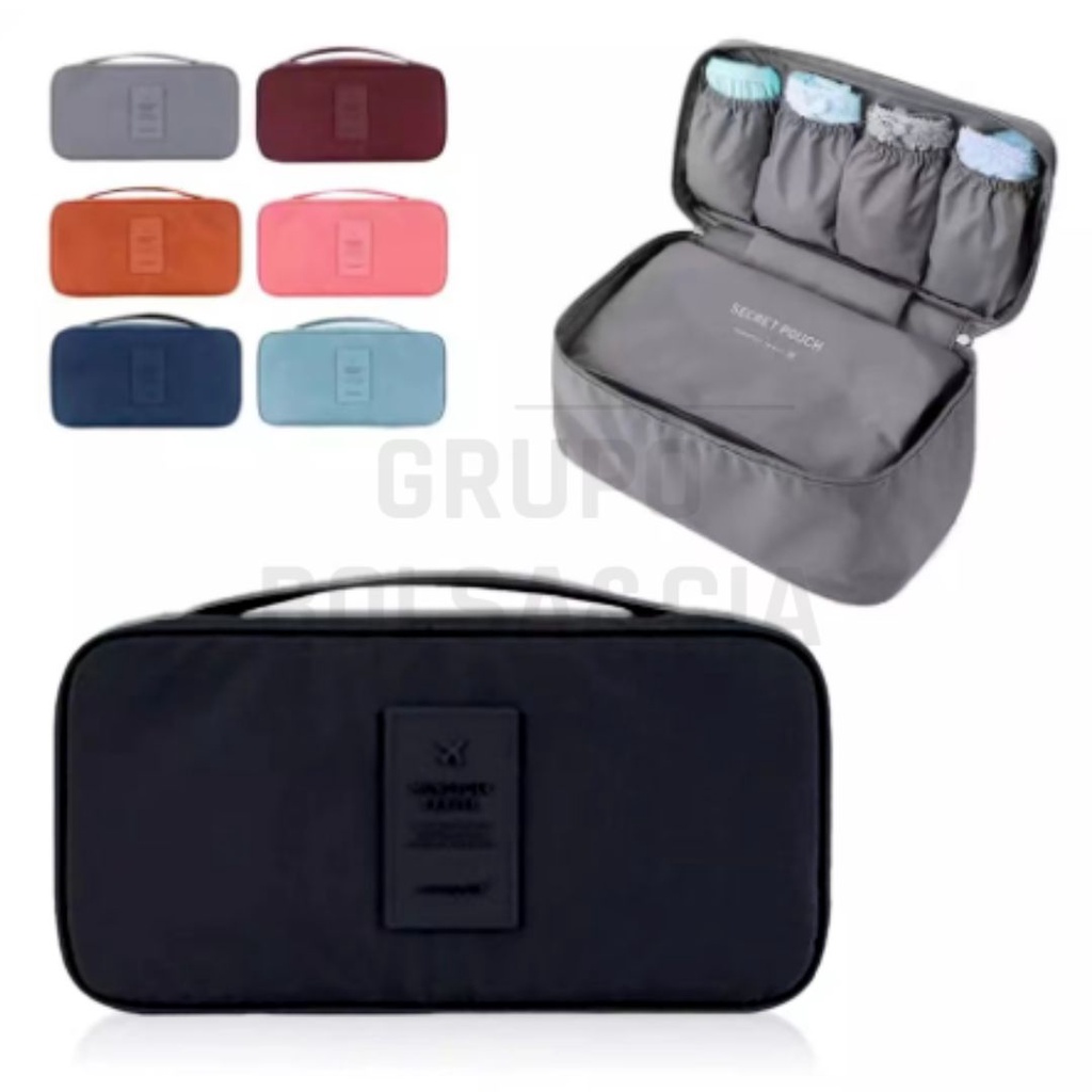 Necessaire de Sutiã Estojo de Calcinhas Porta Roupa Intimas Maquiagem ...