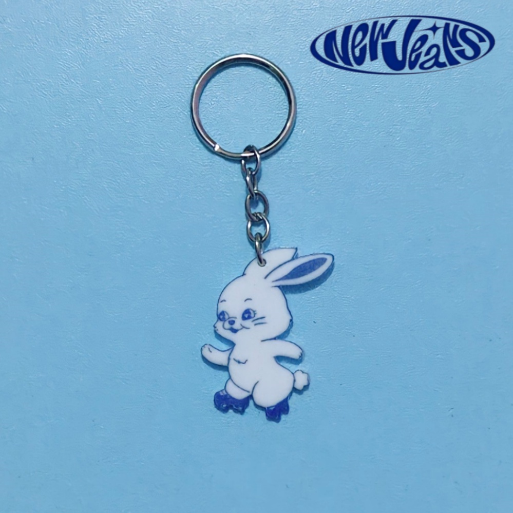 Chaveiro New Jeans Coelho mascote K-pop Fanmade girlgroup | Shopee