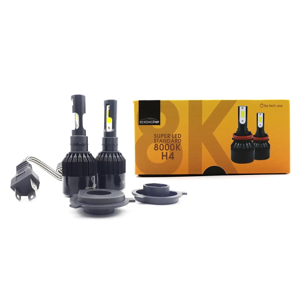 Kit Lampadas Super Led H4 Code Techone 8000k