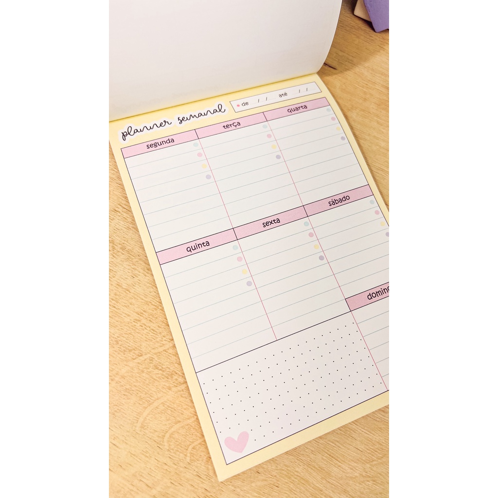 DESK PLANNER SEMANAL | Shopee Brasil