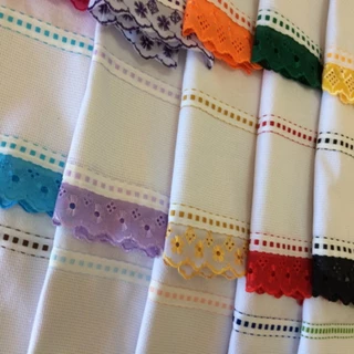 Pano De Prato Etamine 10 Unidades Varias Cores P/ Bordar