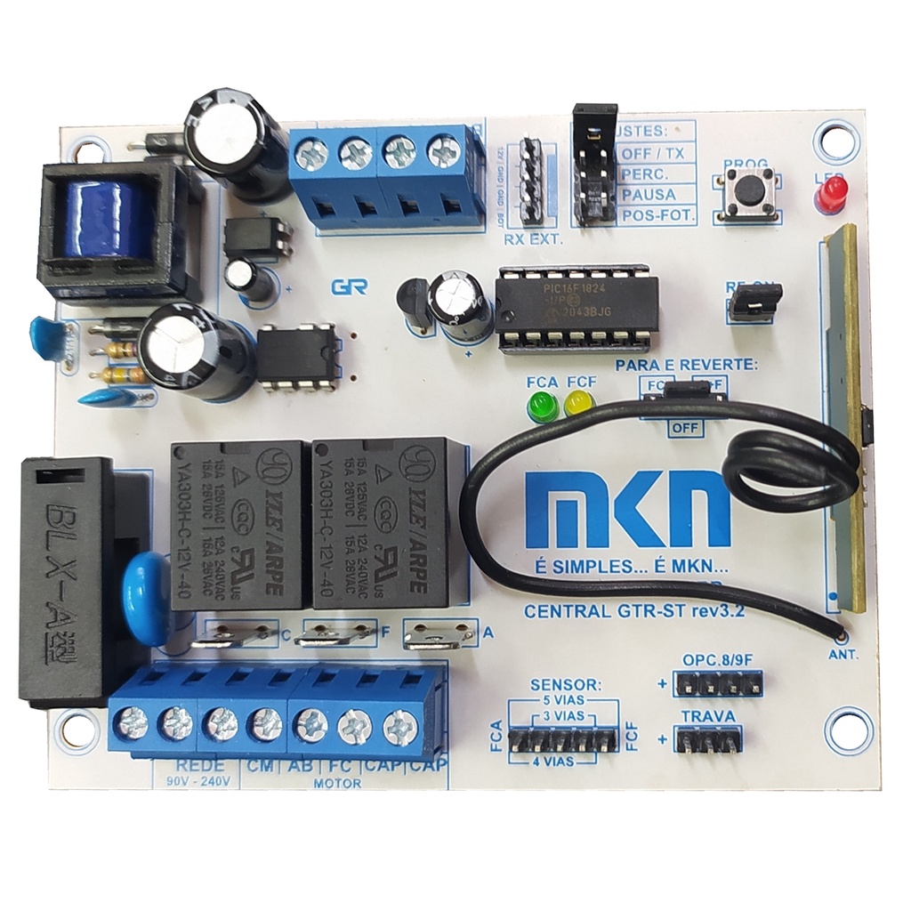 CENTRAL GTR-ST MKN PARA MOTOR PORTÃO GATTER NICE PECCININ | Shopee Brasil
