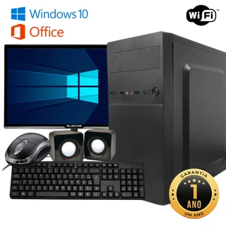 Computador Cpu com wifi e acessorios - ideal para estudo / trabalho - caixa de supermercado / comercio