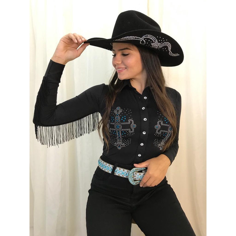 Traje hot sale rodeio feminino