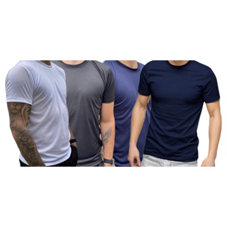 kit 5 camisetas dryfit masculina lisa academia