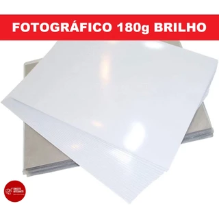 Papel Fotográfico Premium A4 Glossy 180g 40 Folhas