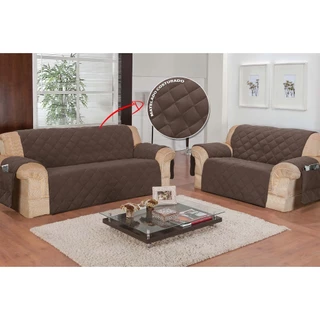 Protetor de Sofá 2 e 3 Lugares Cinza Tamanho Padrao Oferta