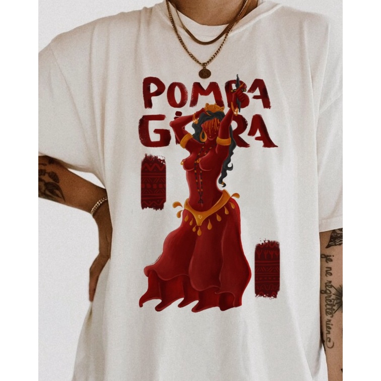 Camiseta Pombagira Exu Mulher Umbanda Candombl Quimbanda Shopee Brasil