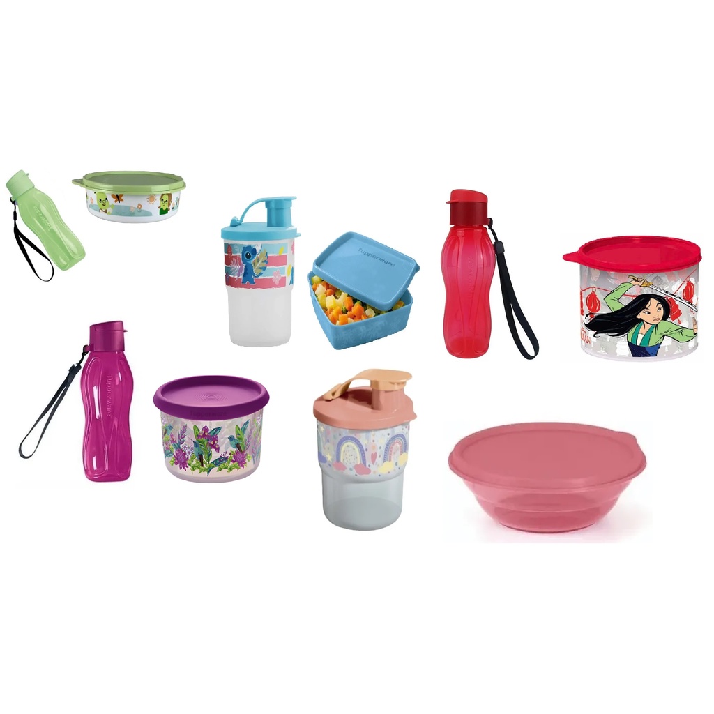 kit infantil Tupperware (Várias Opções: Garrafa + Pote) | Shopee Brasil