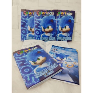 LIVRINHO PARA COLORIR - SONIC – dikasbrindes