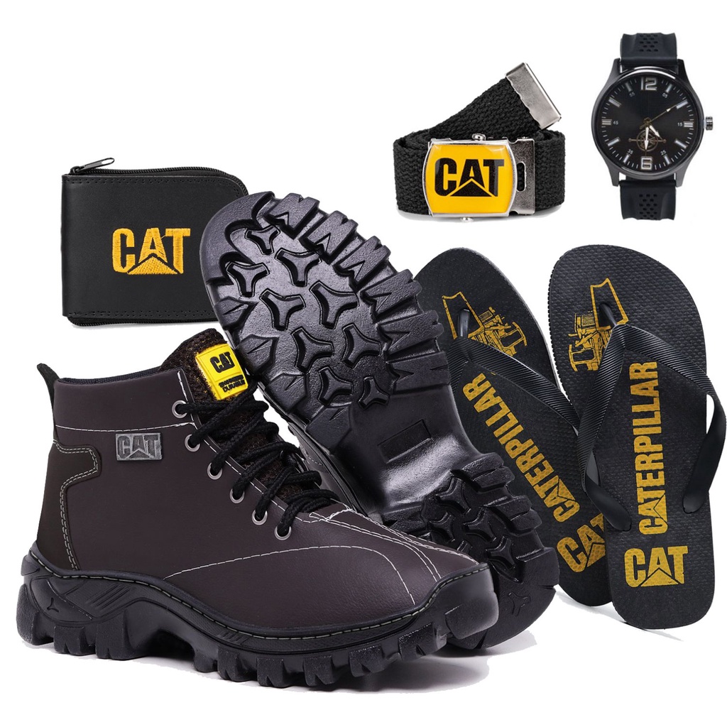 Kits Caterpillar Bota Masculina Mais Kit Caterpillar Completo Oferta ...