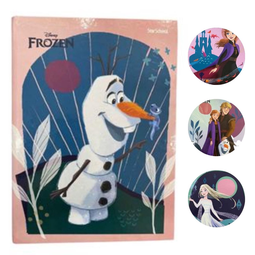 Caderno Grande Com Folhas Capa Dura Brochurao Frozen Jandaia