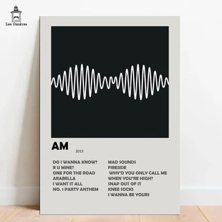Quadro Placa Decorativa do Arctic Monkeys AM Album em MDF 28x20cm