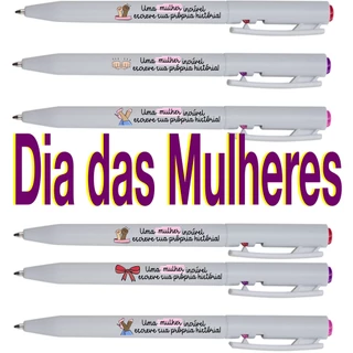 20 Canetas Lembrancinhas  Para Dia Das Mulheres ( Frase Mulheres ) em Oferta na Shopee