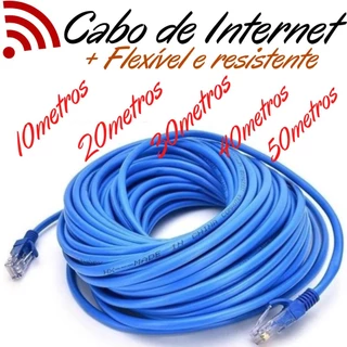 Cabo de rede com conector rj45 pronto para uso interno ou externo