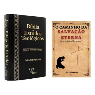 Bíblia Kit Estudantes da Palavra/ Estudos Teológicos Lt Hiper Gigante Capa Coverbook+ Livro De Estudo O Caminho Da Salvação