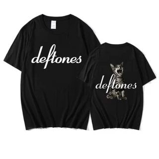 Camiseta Básica Manga Curta Verão Algodão Unissex Deftones Banda Metal Moda Oferta