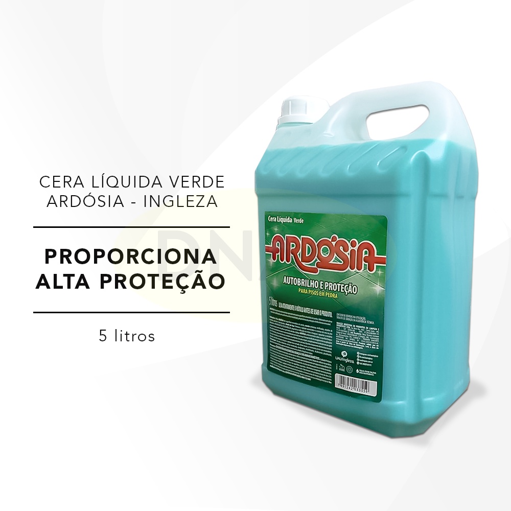Cera Líquida Para Piso Ardósia Verde 5L Autobrilho E Proteção - Ingleza ...
