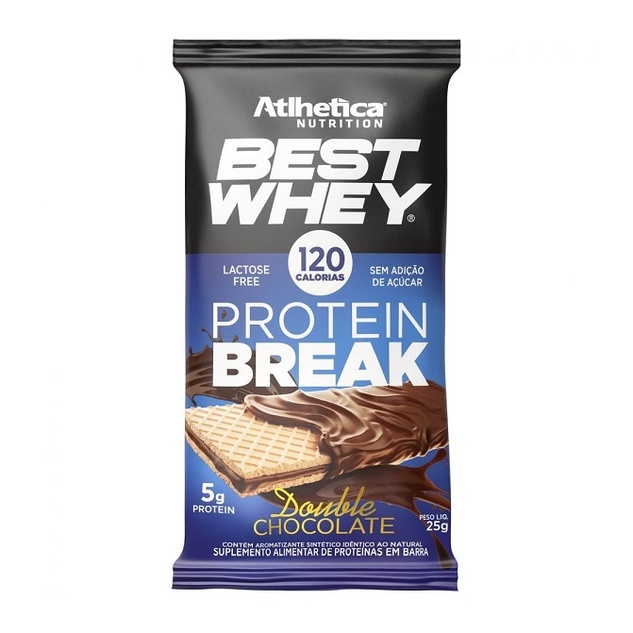 Best Whey Bar Protein Break (25g) – Atlhetica Nutrition- Double Chocolate