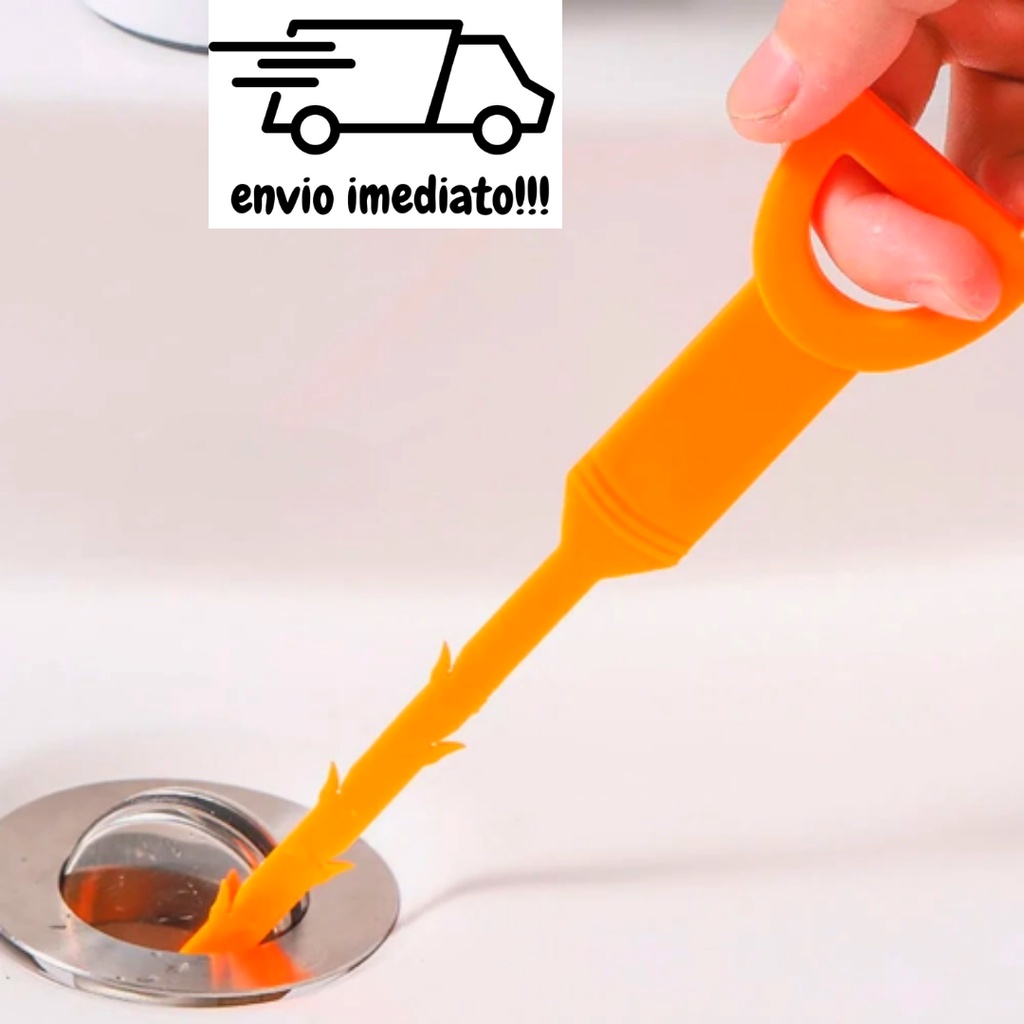 Desentupidor De Ralo De Banheiro Pia Tanque Coletor De Cabelos | Shopee ...