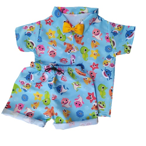 Roupa baby shark 1 2024 ano