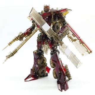 Transformação BAIWEI TW1024A Sentinel Prime Fire Engine Truck Movie KO Versão Transparente SS61 Ação Figura Brinquedos Para Crianças