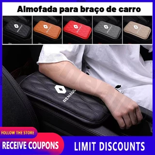 [Promo] Almofada protetora de caixa de apoio de braço para carro / Couro Carro Almofada de braço Proteção Pad acessórios de carro Para Renault丨Leather Car Armrest Pad For Renault Clio Logan Sandero Kwid Fluence Duster Master Symbol Megane Dacia
