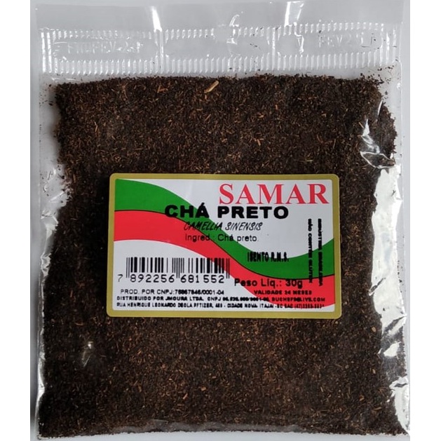 cha preto 30g samar Shopee Brasil