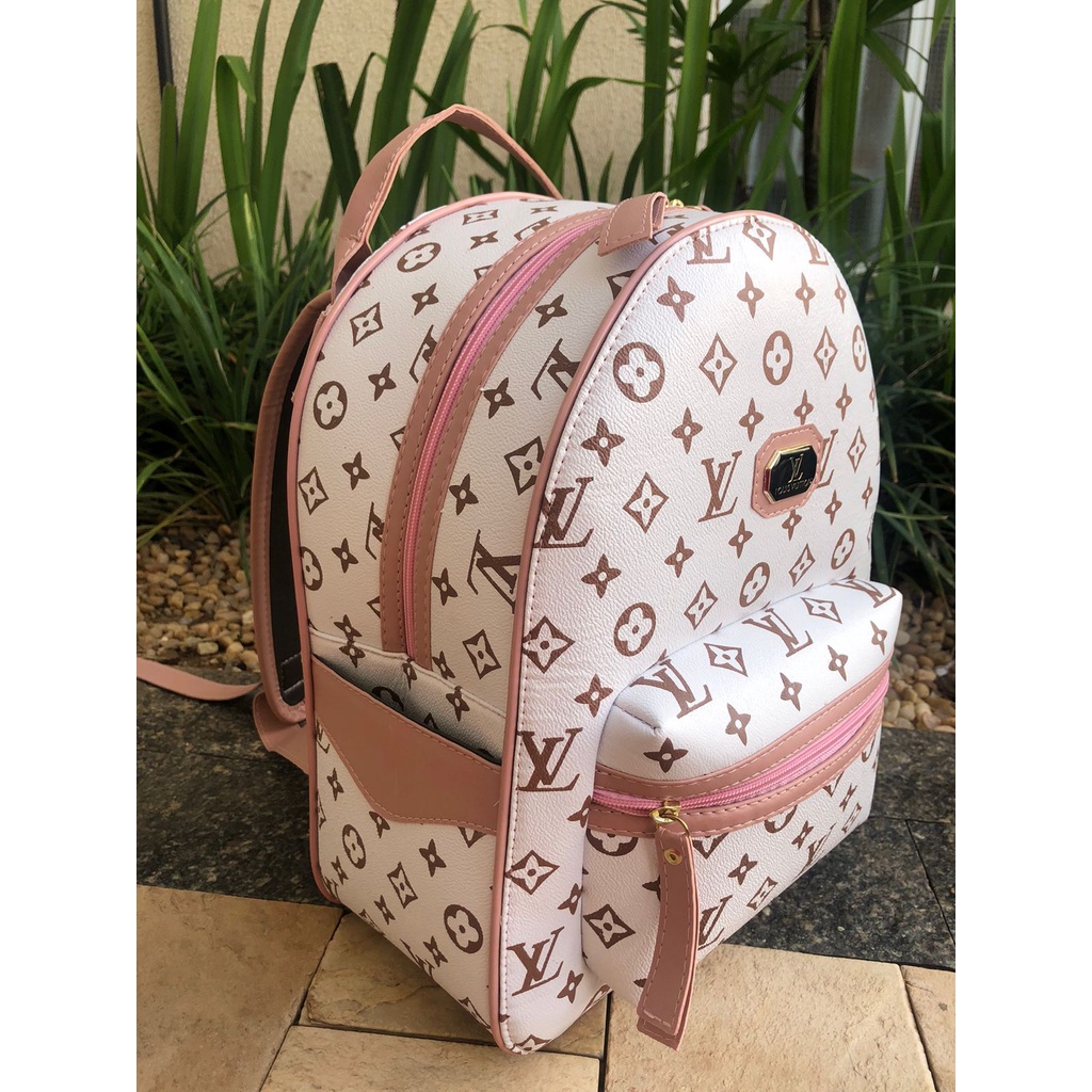 Mochila Bolsa LV Louis Logo Promoção Tendencia Feminina | Shopee Brasil