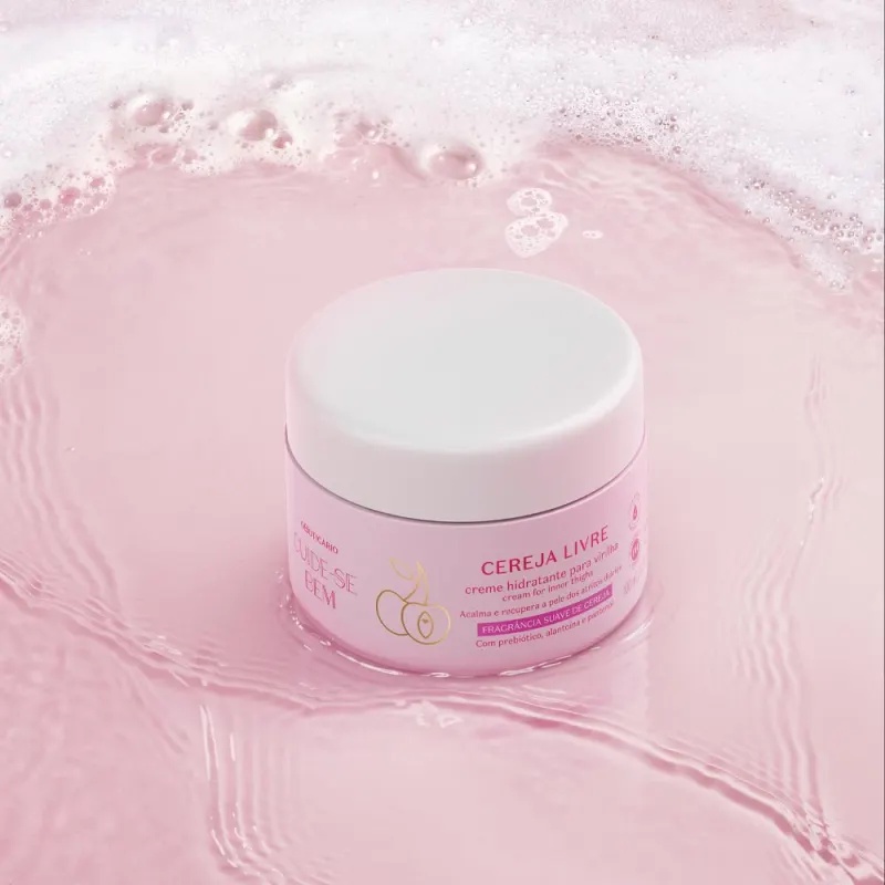 Creme Hidratante Para Virilha Cuide-se Bem Cereja Livre 100ml
