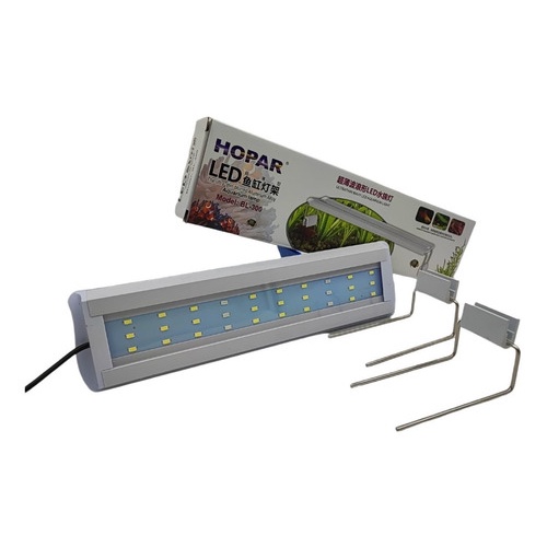 Luminária Aquario Led Hopar Bivolt Azul E Branca (bl-500) | Shopee Brasil