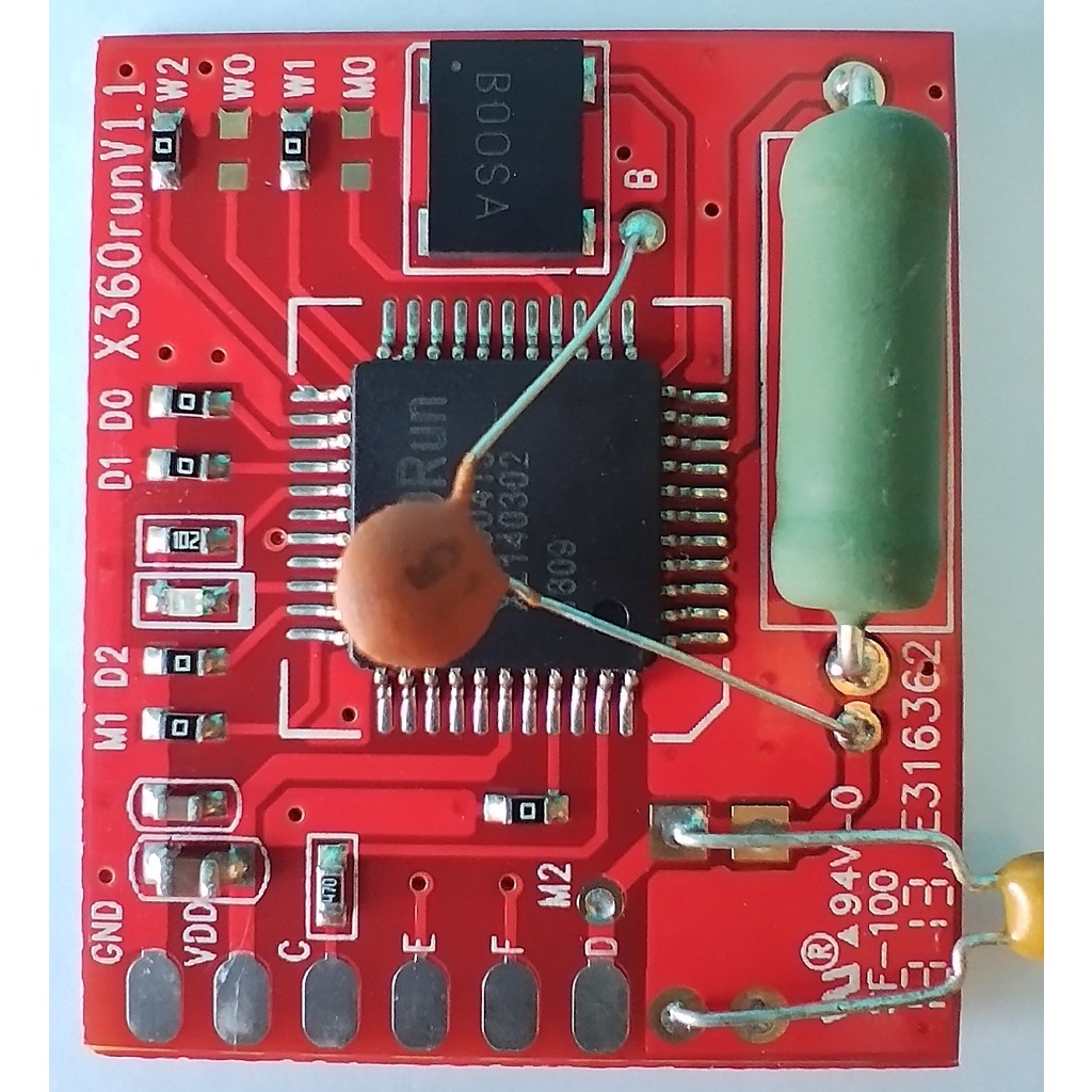 Chip X360RUN V1.1 Vermelho Produto Usado para Xbox 360 Slim para Placas